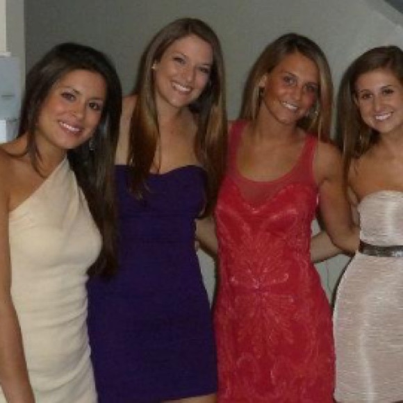 Free People Red Netted Dress with beading detail - Picture 5 of 10